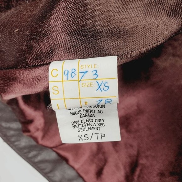 Women's Leather Jacket Olde Hide House Size XS - Picture 9 of 9